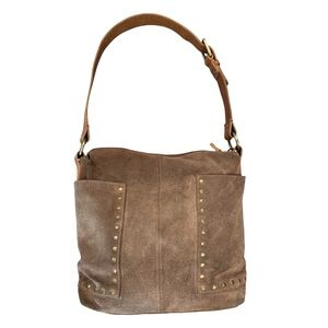 Anabaglish Studded Suede Boho Bag